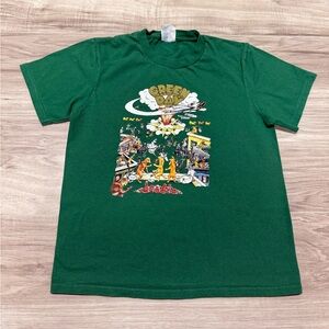 Vintage Y2K Green Day Dookie Album Cover Kids Medium Graphic T-Shirt - Green
